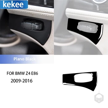 За BMW Z4 E89 2009-2016 За пиано Черен стикер на интериора Бутон за запалване на двигателя Капак Завърши рамка Защитен стикер