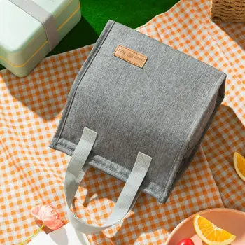 Чанта за хранене, чанта-хладилник, обяд-бокс, обикновена чанта за хранене, холщовая чанта за обяд, Термосумка за закуска, водоустойчива чанта за обяд