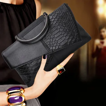 Нова Дамска чанта с принтом под формата на Змийска на Копията и Луксозен Многофункционален Кожен Чантата