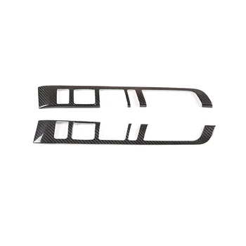 За Porsche Macan 2014-2020, Централна конзола от сух карбон, бутон за превключване на предавките, рамка, накладки, стикер, автомобилни аксесоари