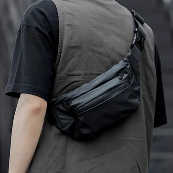 Обикновен Мъжки чанти през рамо със стил колеж Корейската версия, многофункционална ежедневна чанта-месинджър, работен костюм през рамо