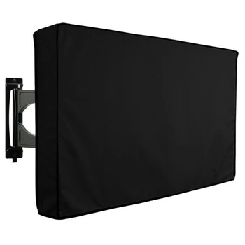 Външния калъф за телевизор за LCD, led, водонепропускливи, атмосферостойких и пылезащитных защитни екрани на телевизора (черен)