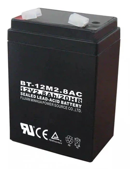 батерия за BAOTE 12V2.8AH/20HR BT-12M2.8AC (12V2.8Ah/20HR) Интелигентна батерия за боклук на резервоара, говорител за контакти, батерия
