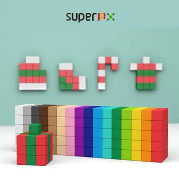 Дизайнерски Цветни кубчета от ABS-пластмаса, Строителни блокове Модел 