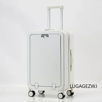 Разкриваща отпред сачмен чанта за количка, Мъжки женски модерен пътнически багаж с парола, благородна ръчния багаж, Мултифункционална кабина