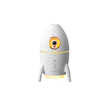 350 мл Мини-овлажнител за пречистване на въздуха Astronaut, свързан за използването на Овлажнител за въздух с атмосферната осветление за дома, бял