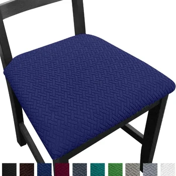 Седалките за масата за хранене седалки, еластичен Жаккардовый протектор за мебели, Миещи сменяеми калъфи за възглавници за столове, покривала за офис кухненски столове