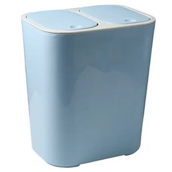 HPDEAR Кухненско Кофа за Боклук Сортиране на Боклук Кофи за Рециклиране на кошчето Сухо И Мокро Разделение на Кошчето за Боклук за тоалетна Без мирис