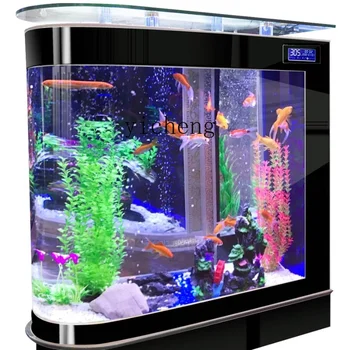 Аквариум ЗК за риба в хола, Домашен Смесен аквариум, стъклен екологичен външен екран, аквариума за риби