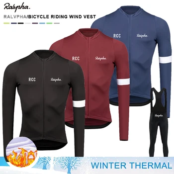 2023 Ralvpha нова зимна мъжка велосипедна риза с дълъг ръкав, планинско яке, градинска пътна велосипедна дрехи, топ, гащеризон, комплект pro team