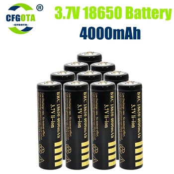 100% Нова оригинална батерия 18650 3,7 4000 mah Литиево-йонна акумулаторна батерия за led фенерче batery + USB зарядно устройство