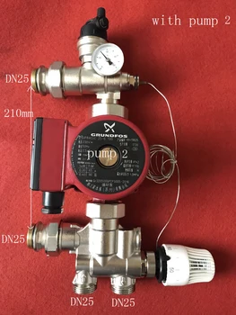 Термостатичен помпа миксер-пасатор за водна топло пол Смесительный клапан на колектора център смесване на вода система за смесване на вода DN25