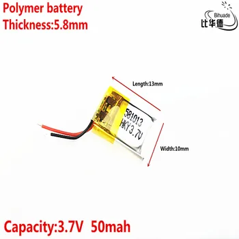 Литровата енергийна батерия Добро качество 3,7 На 50 ма 581013 Полимерна li-ion/Li-ion батерия