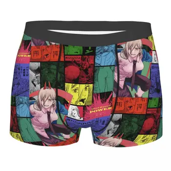 Бельо Manga Chainsaw Man Collaga Мъжки сексуални Боксови шорти с принтом по поръчка, Бикини, слипове, Дишащи гащи