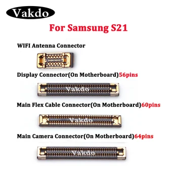 5шт LCD Конектор спк стартира строителни дънната Платка PCB Място на дънната Платка Гъвкав Конектор Антена Сигнал WIFI 56 60 64 Контакти За Samsung Galaxy S21 Ремонт
