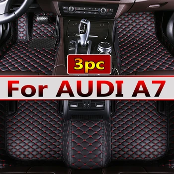 Автомобилни стелки за AUDI A7 2012 2013 2014 2015 2016 2017 2018 Потребителски автоматично накладки за краката авто килим