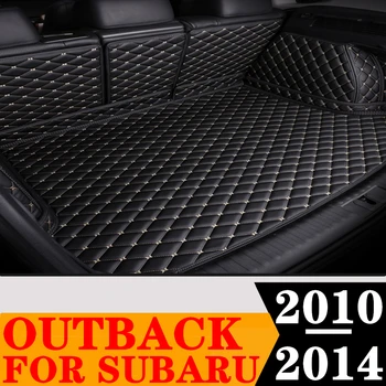 Обичай Подложка за багажник на кола в пълен комплект за SUBARU Outback 2014 2013 2012 2011 2010 Задния Товарен подложка Авто Заден багажник Детайли багажных накладки