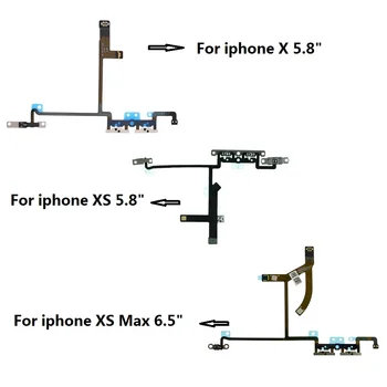 Напълно нов бутон за изключване на звука Гъвкав кабел лента за Apple iPhone X/XS/XS Max