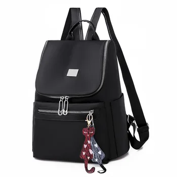 Модерен женски Оксфордския раница, ежедневни пътни чанти през рамо, обикновен женски раница, училищна чанта с извънбордов орнаменти