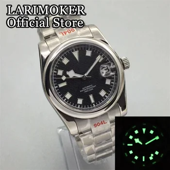 Larimoker36 мм/39 мм Черен Син зелен циферблат Sunburst Bezel NH35A pt5000 Механичен мъжки часовник Jubilee Oyster каишка
