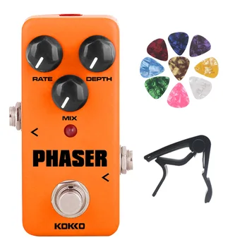 Педал ефекти електрически китари KOKKO PHASER FPH2 Преносим мини-китара Single Phase Педала ефекти електрически китари Аналогов ефект