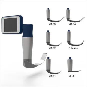 Висококачествени D-образни ножове за интубация затрудненных на дихателните пътища за многократна употреба видеоларингоскоп