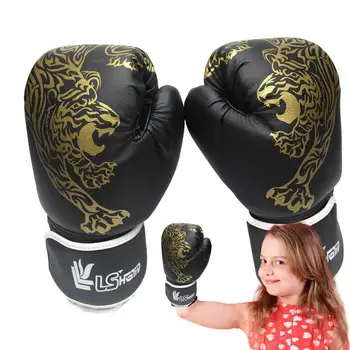 Боксови ръкавици за жени и мъже от изкуствена кожа за карате, Муай Тай, Безплатно бойно облекло за възрастни и деца