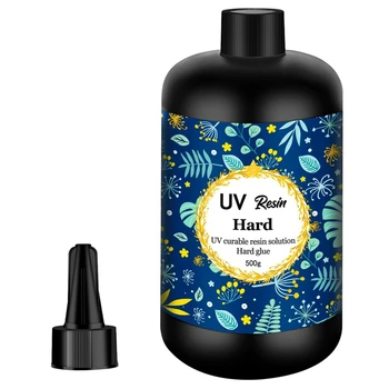 UV-смола 500 г Прозрачна смола uv втвърдяване, прозрачна смола твърдо тип, смола слънчев втвърдяване За производство на бижута от UV-смола със собствените си ръце