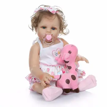 Кукли Reborn Baby Dolls 18-инчовата реалистична кукла, за да има момичета с кукольной дрехи и аксесоари на най-Добрият комплект за рожден ден за момичета на възраст от 3 години