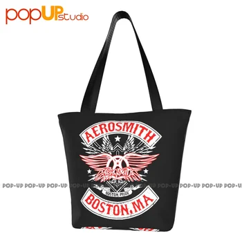 Aerosmith Стивън Тайлър, Джо Пери Бостън, Масачузетс, Ретро чанти, Множество пазарска чанта, устойчива на счупвания