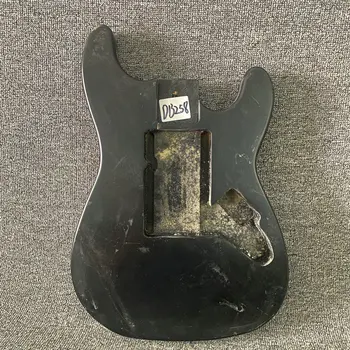DB258 Гитарная част от собствените си ръце, Намираща Корпус на китара ST, Черен Цвят, Масивна липа с пукнатини, Специални продажби