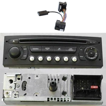 Авто аудио приемник, Bluetooth 5.0 Aux Адаптер за Peugeot Citroen C2 C5 RD45 RD4 Радиомодуль Bluetooth, Aux Кабел