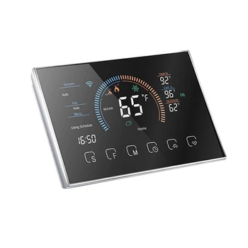 Умен термостат за дома Програмируем цифров термостат за спестяване на Енергия, адаптер C-Wire в пакета, инсталиране на своите ръце