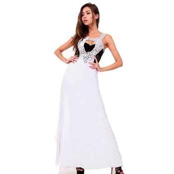 Дълга рокля с отворен гръб, бели Елегантни вечерни рокли за жени, секси лятна рокля Макси