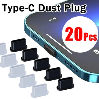 20pcs Силикон Прахоустойчив Plug Type-C, USB Порт За Зареждане, Защита От прах, Накрайник за Samsung, Huawei, Xiaomi, Телефонна Пылезащитная все още Мъниче