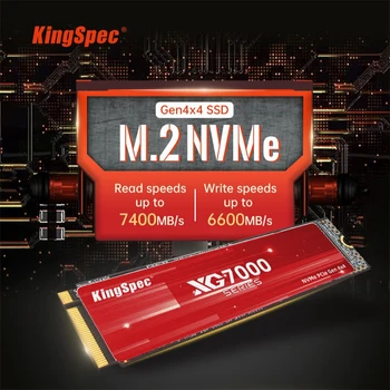 KingSpec SSD диск 1 TB И 2 TB 512 GB SSD M2 NVMe PCIe 4,0x4 2280 NVMe TLC NAND Flash SSD Диск Вътрешен Твърд Диск за Десктоп PS5
