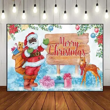 Весели Коледни Шейната На поръчка, на фона на Рожден Ден, на Фона на парти, Снимка в Навечерието на Душата на детето, Коледно Дърво, Фонове, за снимки, Снежна Подарък