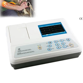 медицински ЕКГ-апарат с 12 констатации, електрокардиограф 3-канален 5-инчов ветеринарен