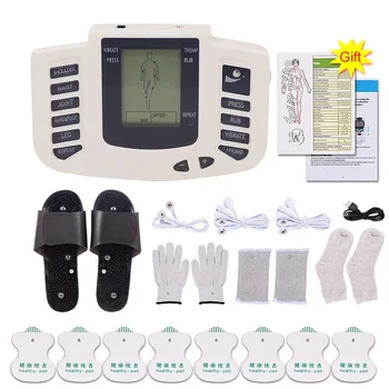 Электростимулятор на мускулите на цялото тяло EMS Acupuncture Massage Therapy 16 броя Цифрови меридианного физиотерапевтического апарат е Пълен комплект
