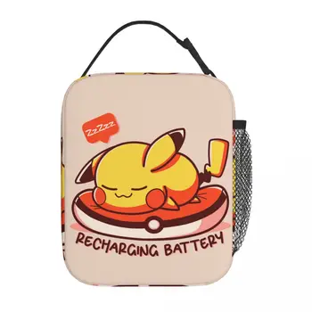 Аксесоари Kawaii Pikachu, Изолирано чанта за обяд, Подаръци за деца, продукти Pokemon, Кутия за храна, термохолодильник в стил Ins, обяд-бокс за училище