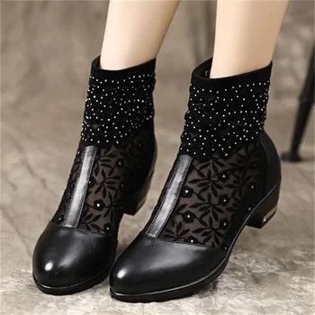 Обувки за жени 2023, Есенни дамски обувки са с дишаща мрежа, Модни дамски модерни обувки на платформа с кръгло бомбе, Zapatos, масивна Mujer