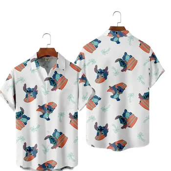 Хавайски ризи New Бод, Мъжки Летни Ризи с копчета и къс ръкав, Хавайски ризи 