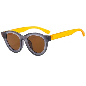 Модни Дамски Овални Слънчеви Очила Нюанси UV400 Реколта Кръгли Луксозни Дизайнерски Очила Мъжки Тъмно-Зелени Прозрачни Лещи Слънчеви Очила