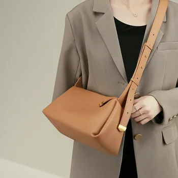 Висококачествени дамски чанти-незабавни посланици, чанти от естествена кожа, нова мода 2023, дамски чанти-тоут, дизайн с нитове, чанти през рамо
