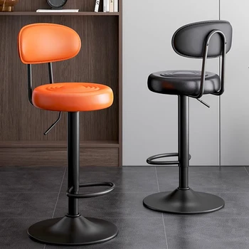 Метален дизайн на бар стол за сядане, Европейски, Модерен Подвижен Висока маса, бар стол, Регулируем Въртящ мебели за ресторант Taburete Alto