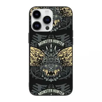 За iPhone 14 13 Pro Max Plus Mini Nergigante Monster Hunter World Case Калъф Игри Rathian Dragon Hunting MHW Игри Калъф За вашия Телефон