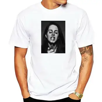 Тениска Lana Del Rey Мъжки тениски с 3D Принтом от 100% Памук, Графични Тениски С Къс Ръкав, Мъжки Лятна Музикална Тениска, Ежедневни Тениска