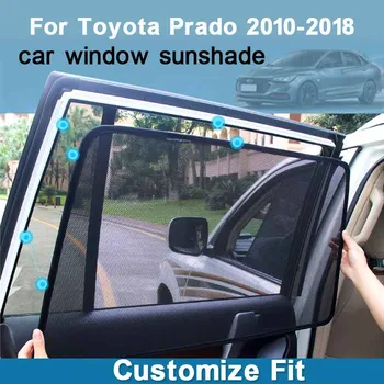 6шт Висок клас на поръчка за Toyota Prado 2010-2018 тип карта на автомобили завеса сенника на прозореца на колата козирка за полагане на сенника на автомобила
