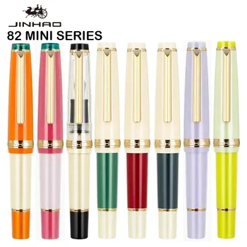 МИНИ-писалка JINHAO 82 Цвят Отговаря на Акрилна дръжка Spin EF F M Съвет Златни Мастила Сладки Дръжки Офис на Ученически пособия, Офис консумативи