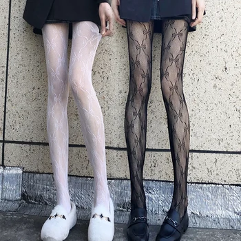 Лолита момичета сладък сърцето си чорапогащник с модел за жените сексуалната готик пънк магическа паяжина мрежа риба чиста чорапогащи чорапи на тялото 